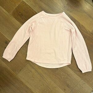 Children’s Long Sleeve Pink Waffle Patterned Shirt